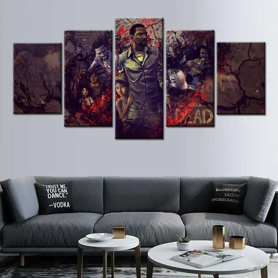 5 шт. настенные картины Ходячие мертвецы | Дом и сад