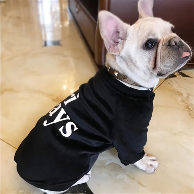 Зимняя одежда для мопса во французском стиле теплое пальто собаки толстовка