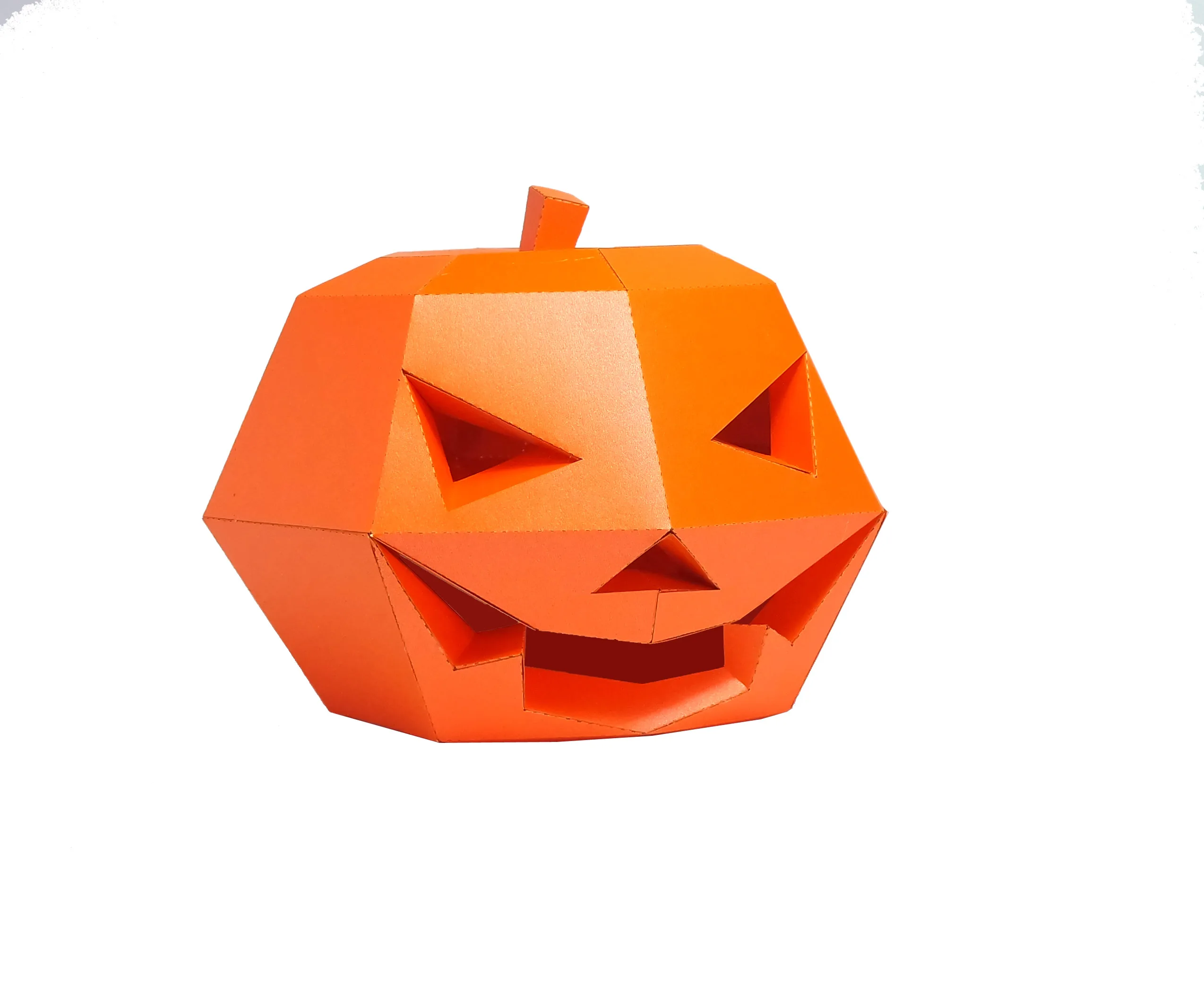 

Paper Mask 3d Pumpkin Head With Fashion Hat Costume Cosplay DIY Paper Craft Model Mask Christmas Halloween Prom Party Gift