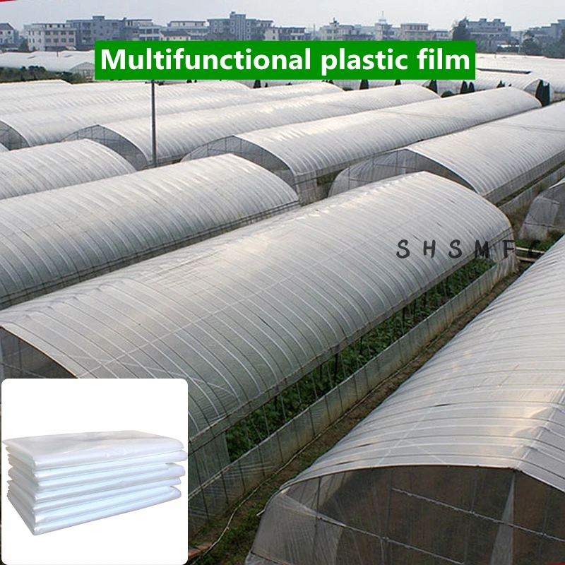 

0.04,0.06mm Transparent Plastic Film Balcony Garden Tarpaulin Greenhouse Succulent Plant Keep Warm Transparent Rainproof Cloth