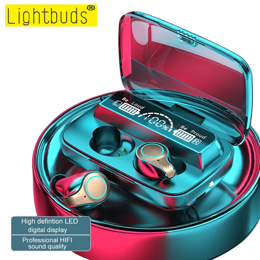 TWS Bluetooth наушники Беспроводные Игровая гарнитура Стереонаушники с внешним