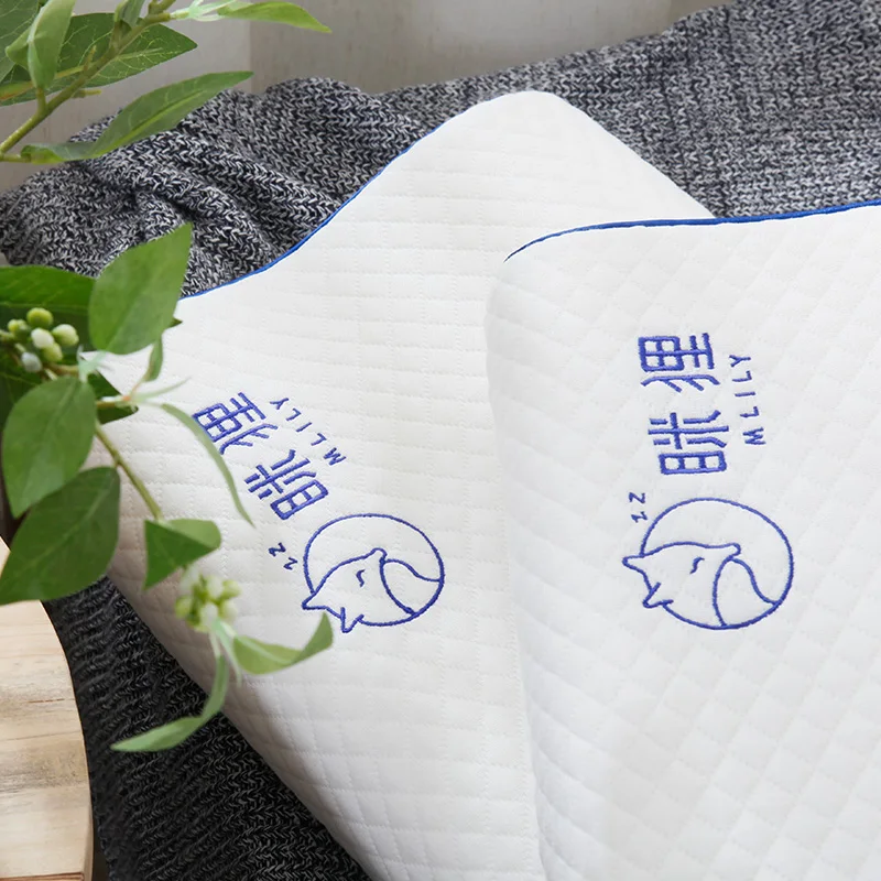 Mlily 60x30 см пены памяти кровать Ортопедическая подушка для боли шеи Sleeping With вышитые