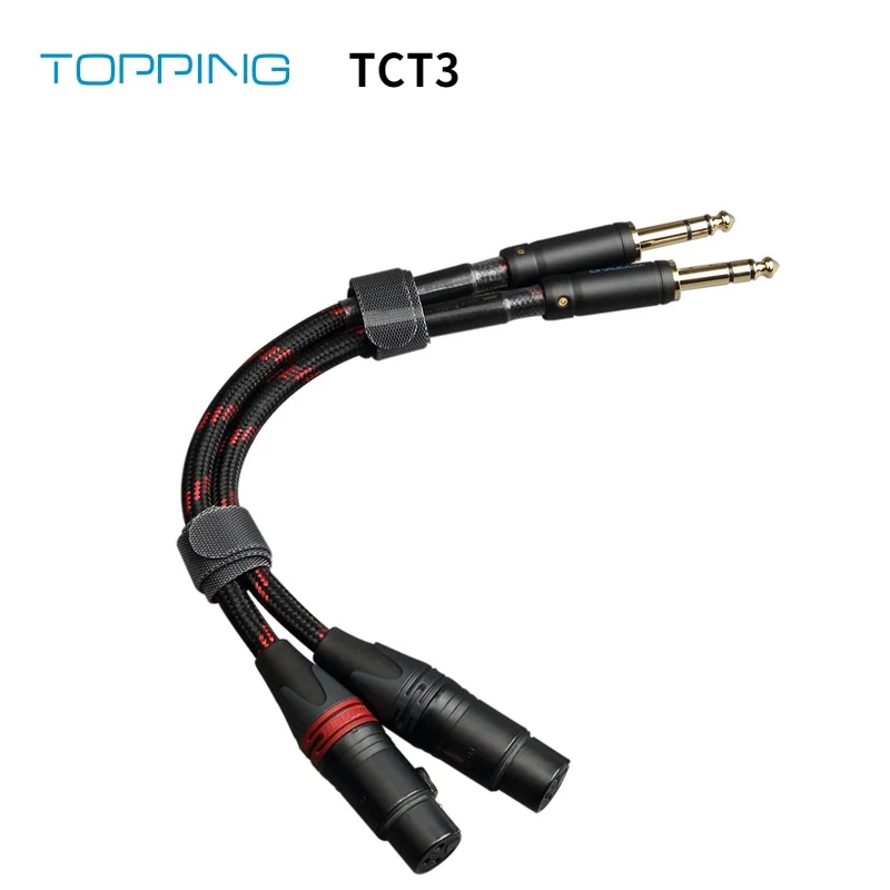 

TOPPING TCT3 HIFI Audio Cable Big Three Core 6.35 Revolution XLR Female Head Balance Cable