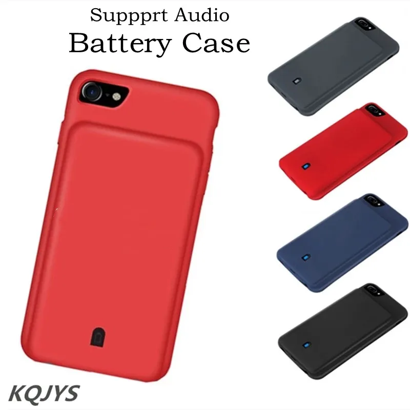 Портативный чехол с функцией зарядки для iPhone 6s 7 8 Plus резервным внешним