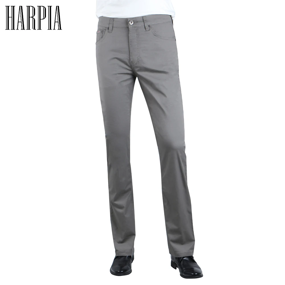 Harpia/брендовые классические мужские брюки новые летние хлопковые однотонные