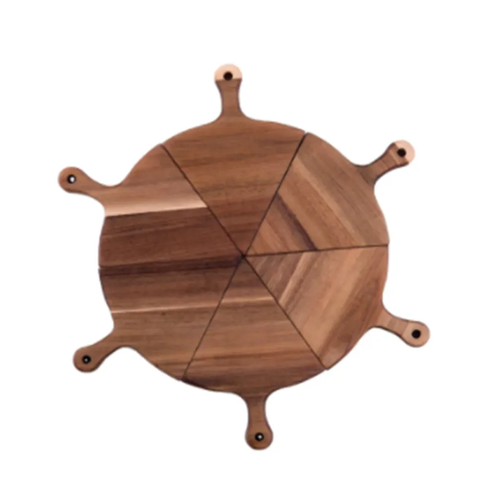 

6Pcs/Set Creative Pizza Tray Irregular Special-shaped Sub-pack Western Dish Tableware Pizza Tray Steak
