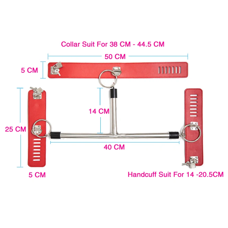 YUELV взрослая игра из нержавеющей стали расширитель бар Связывание набор кожаный
