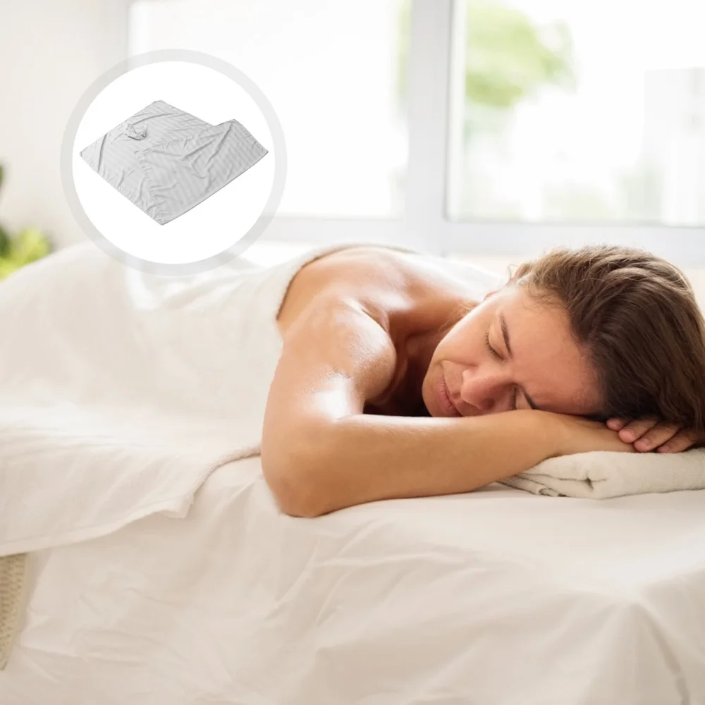 

1pc Spa Bed Sheet Polyester Reusable Beauty Salon Bedsheet Bed Cover