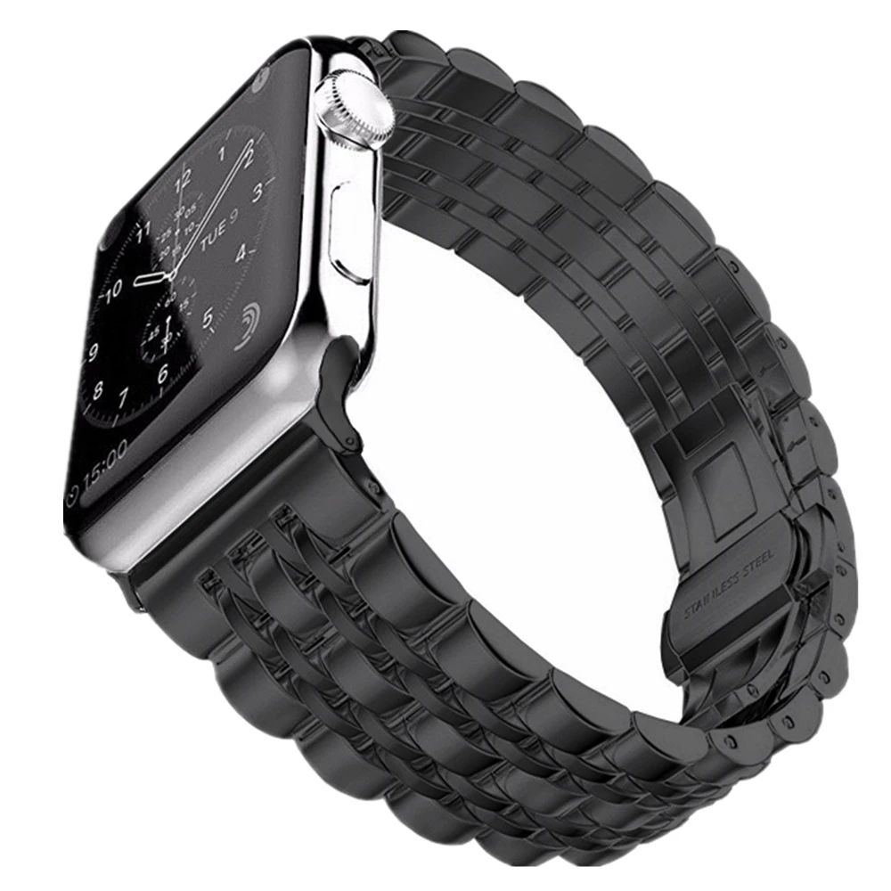 Ремешок из нержавеющей стали для iwatch series 5 4 40 мм 44 браслет наручных часов apple watch 3 2