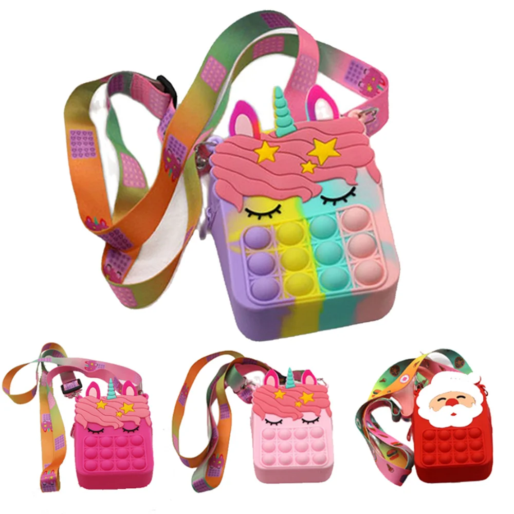 

Новый Поппер сенсорный Поппер силиконовые сумки для хранения Popite декомпрессионная монетница Popo It фиджет-игрушка