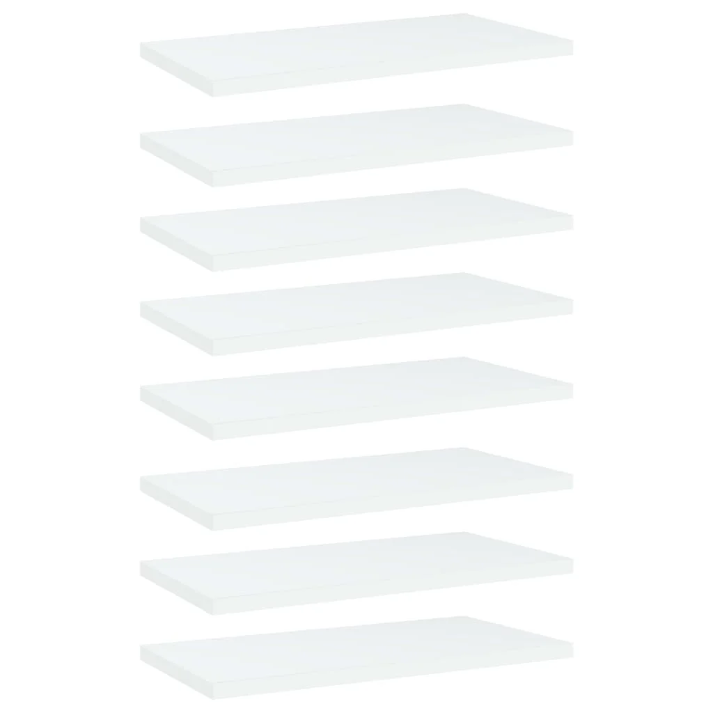 

Книжные полки 8 шт., белые, 15,7x7,9x0,6 дюйма, ДСП