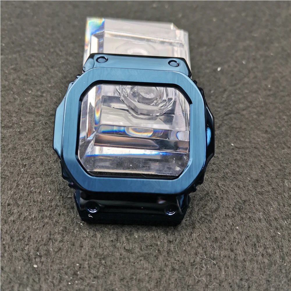 Deep Blue bezel Ремешки для наручных часов из нержавеющей стали, Ремешки для наручных часов, Ремешки для наручных часов, браслет для DW5600 GMW5610 GW5000, Прямая поставка - Цвет ремешка: Deep Blue bezel