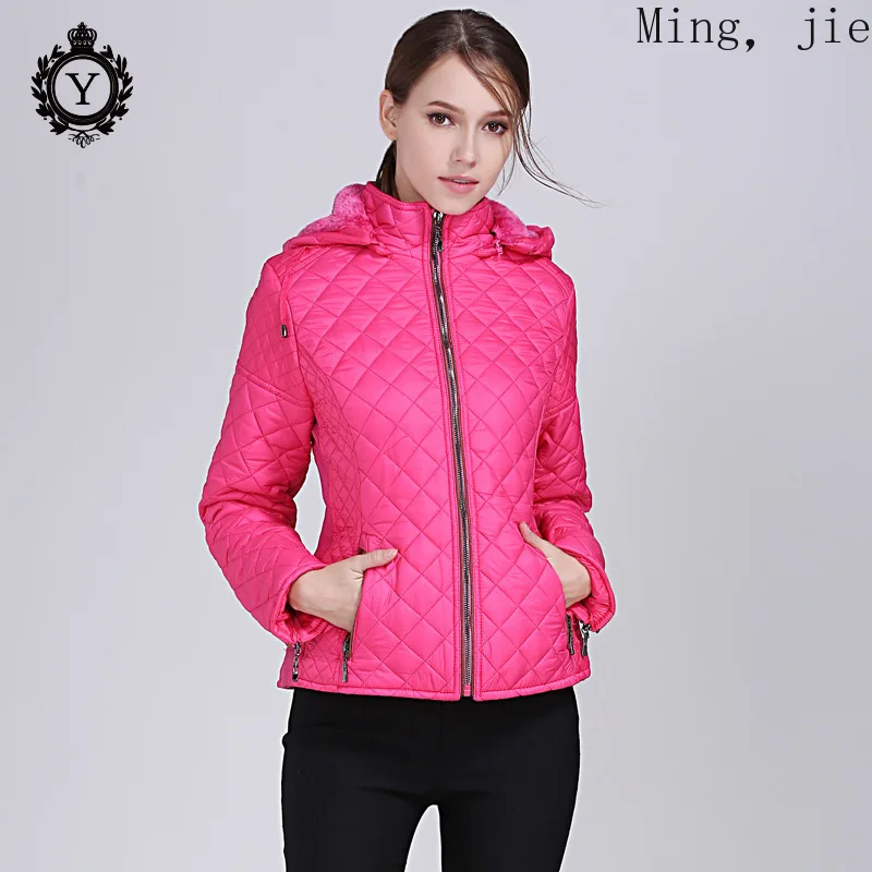 

Autumn and Winter Models Plus Velvet Women's Hooded Down Padded Jacket Slim Short Warm Coat Coat Large Size Luxury