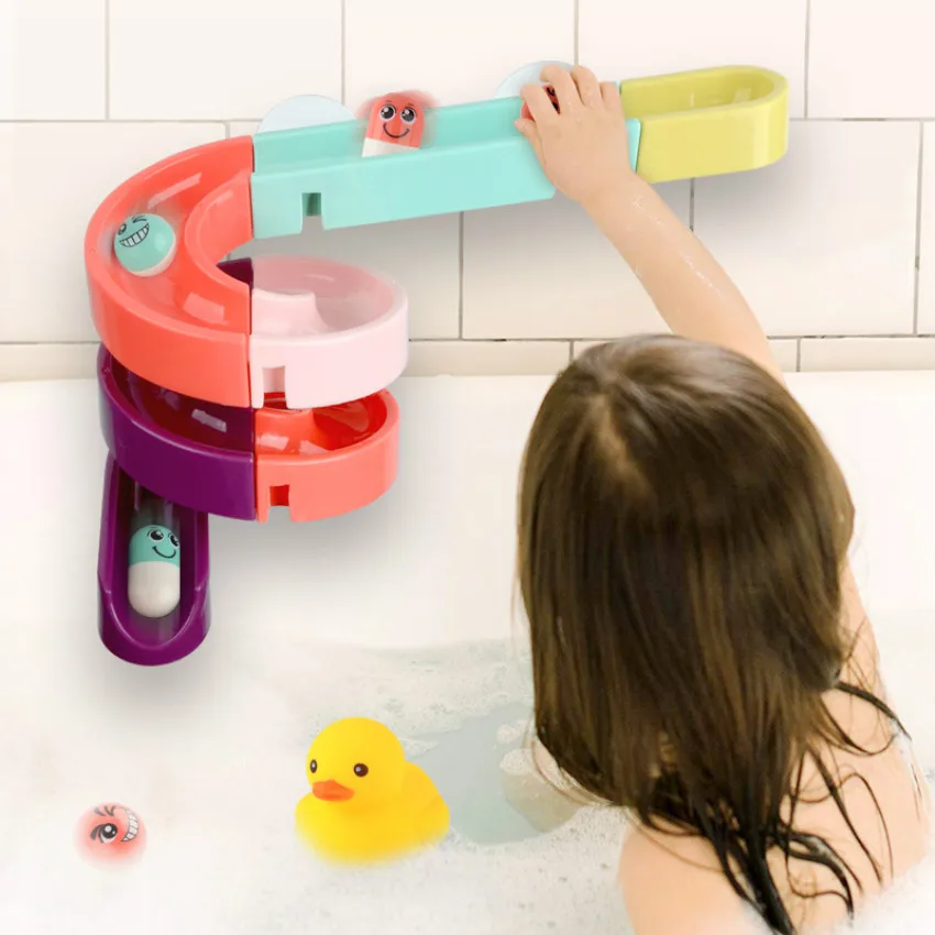 

24PCS Baby Bath Toys Suction Cup Track Water Games Toys Summer Kids Play Water Bathroom Bath Shower Water Toy Kit