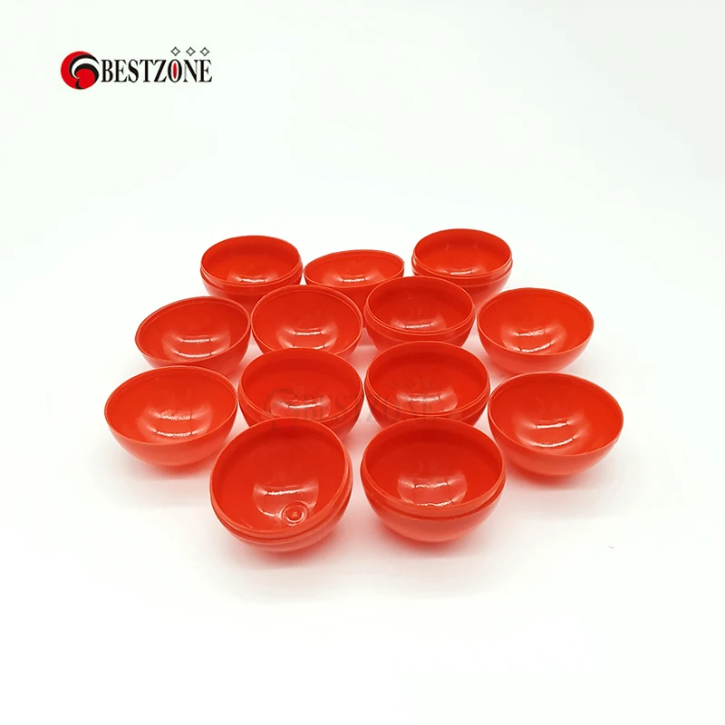 100 шт./лот 50 мм полностью красные пластиковые капсулы игрушка мяч-сюрприз детский