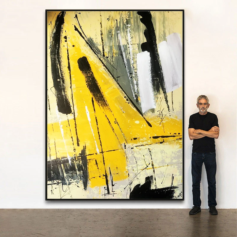 Черно-белая ручная роспись масляная живопись декоративная коридор крыльцо свет