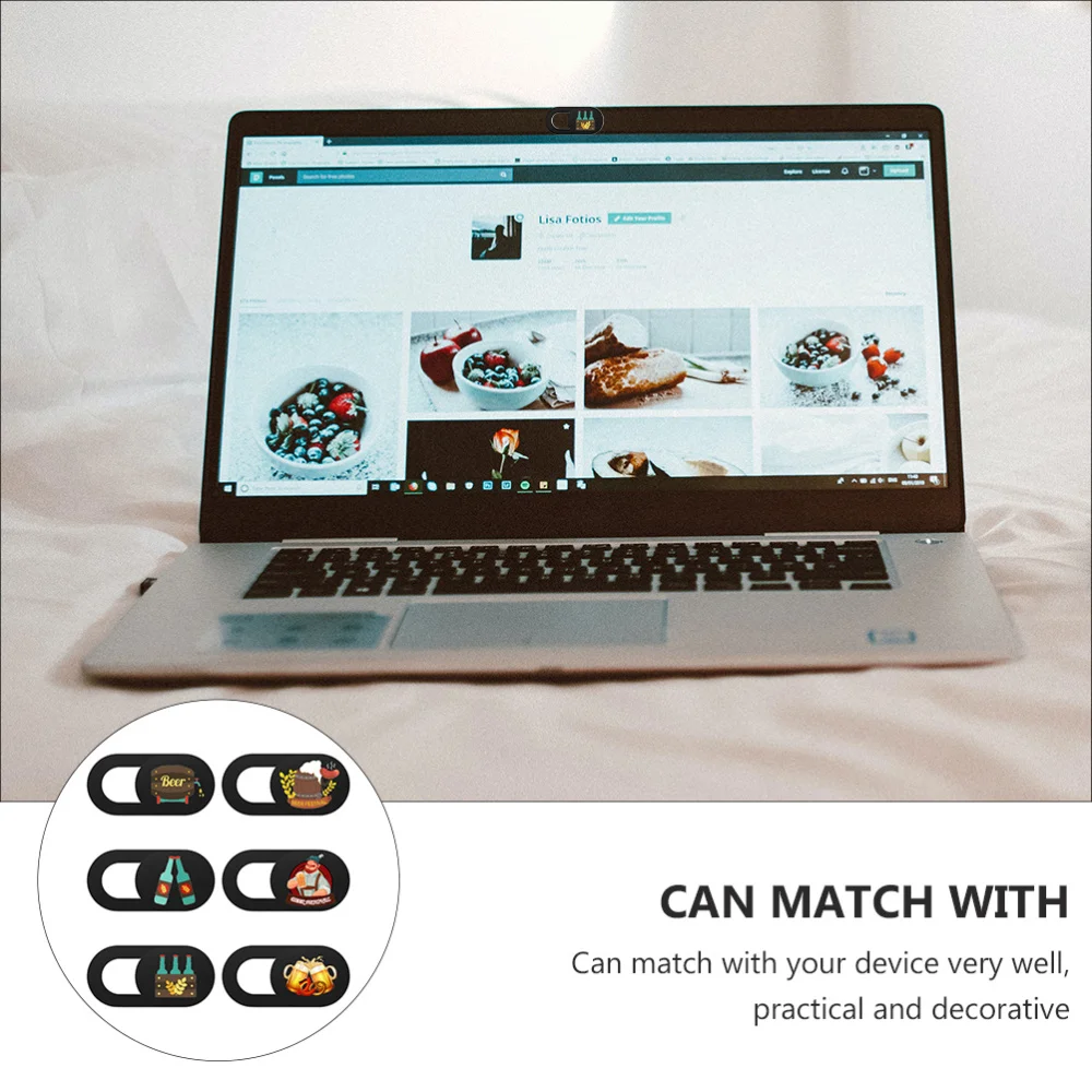 

6pcs Mobile Phone Camera Cover Slide Privacy Protector for Laptop Computer