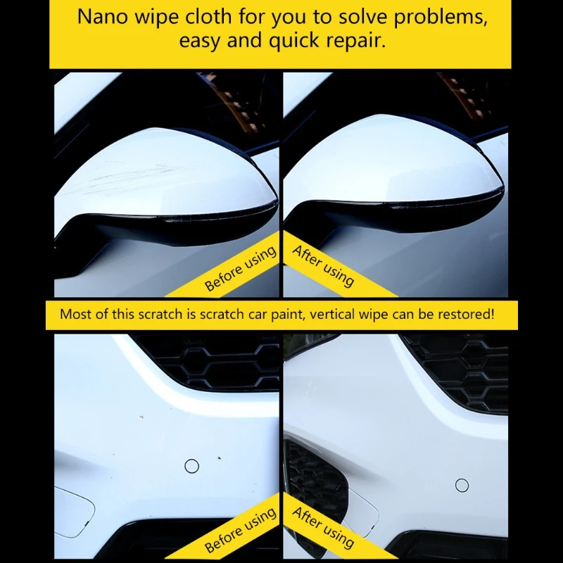 

Car Scratch Repair Tool Cloth Nano Material Surface Rags For Auto Paint Scratch 1XCF