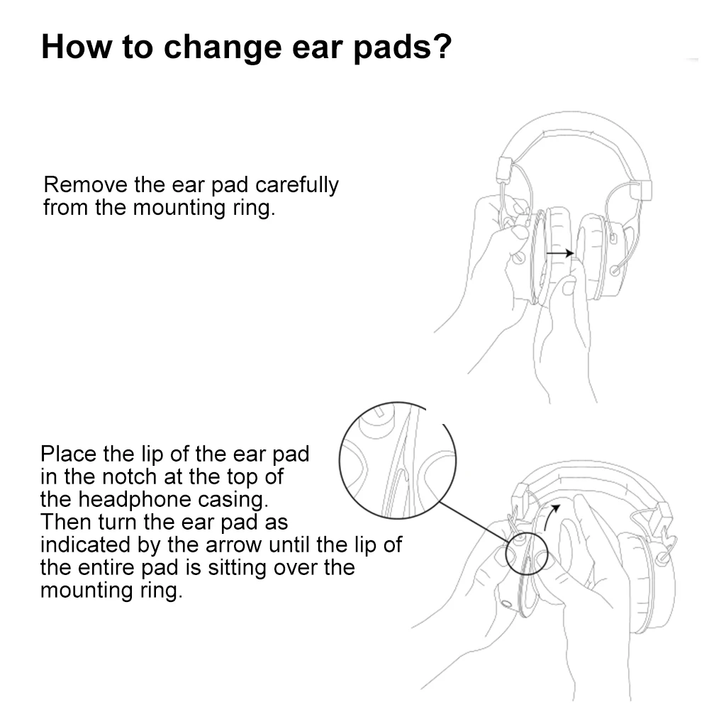 Homefeeling Ear Pads For Edifier K815 K815P Earpads Round Universal Leahter Repalcement Parts Cushions | Электроника