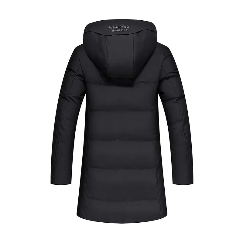 2019 Зимний пуховик для мужчин белый утиный пух наполнитель пуховое пальто с