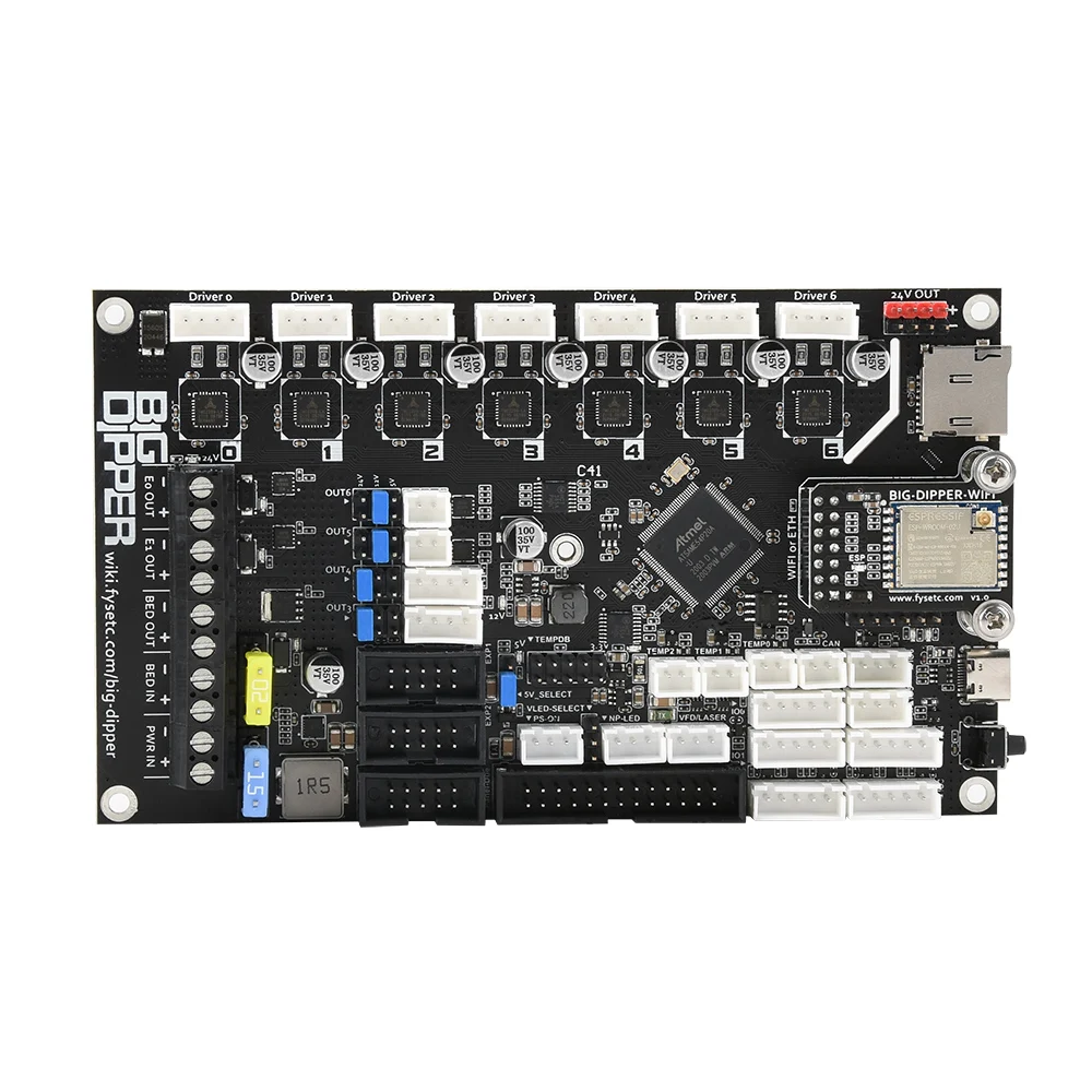 

FYSETC Big Dipper Board Duet 3 Mini 5 + обновленная материнская плата с Wi-Fi, плата управления для 3D-принтера Voron BLV, 3D-принтер с ЧПУ