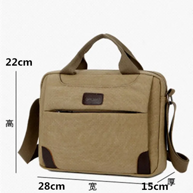 Scione Мужская простая Холщовая Сумка через плечо походная военная сумка