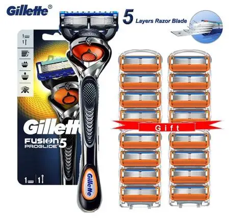 Оригинальная ручная бритва Gillette Fusion Proglide для мужчин станок бритья 5 слойные
