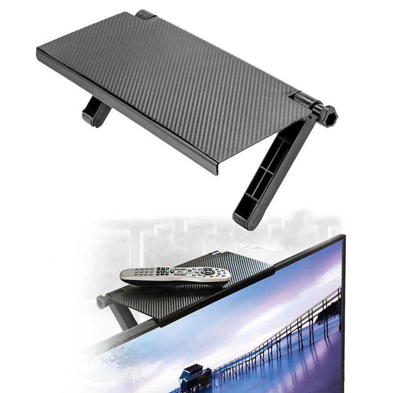 Регулируемая полка для экрана Верхняя Полка складной держатель монитора