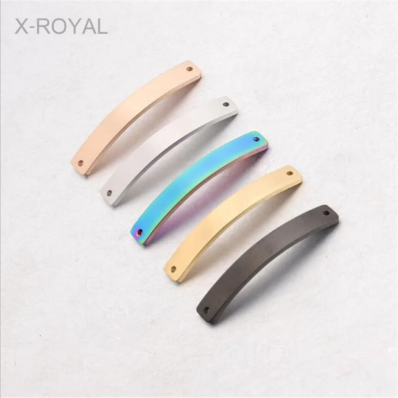 X ROYAL 10 шт./лот нержавеющая сталь радиан Прямоугольный кулон разъем