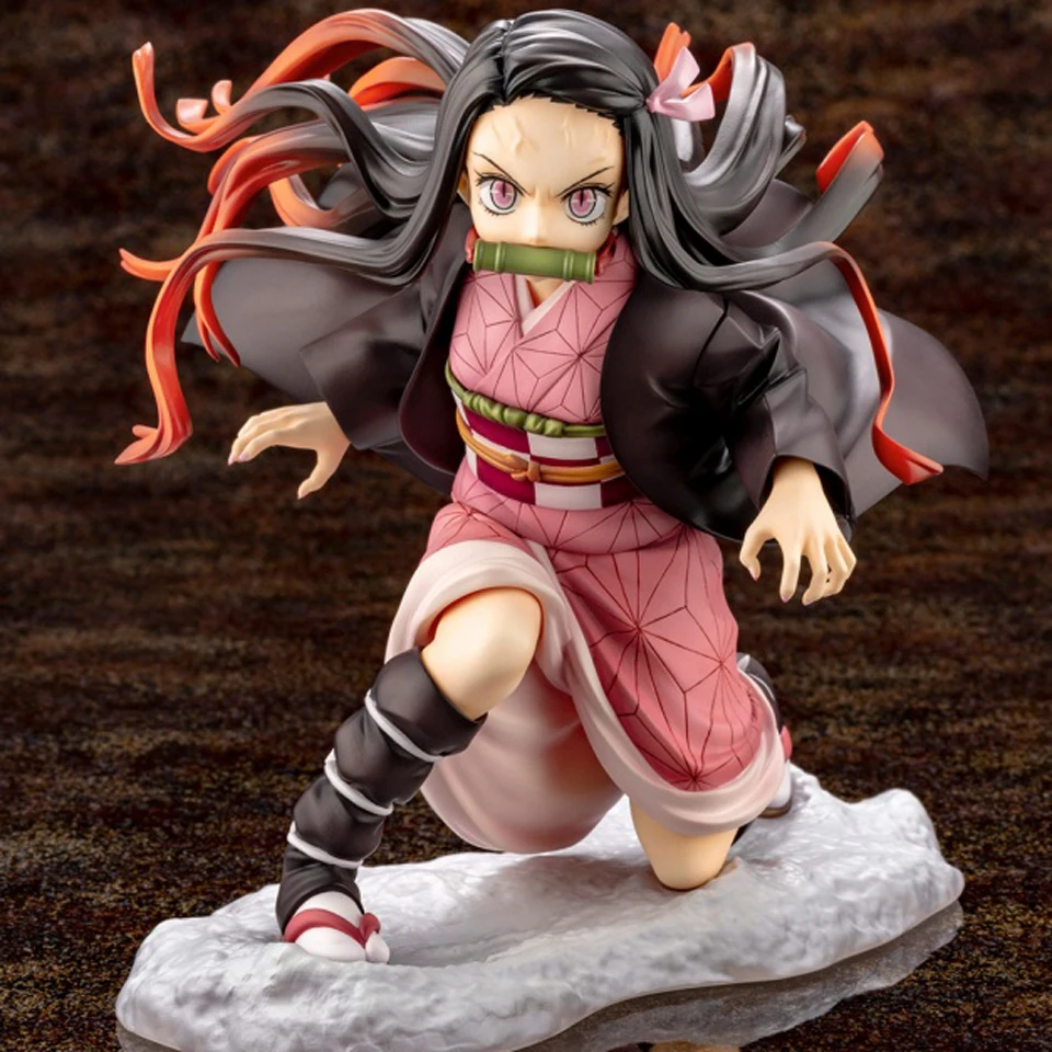 Nezuko C Tronzo 18 см фигурка демона-убийцы Kimetsu no Yaiba Kamado Tanjirou Nezuko ПВХ фигурка Модель Кукла коллекционная фигурка игрушки - Цвет: Nezuko C