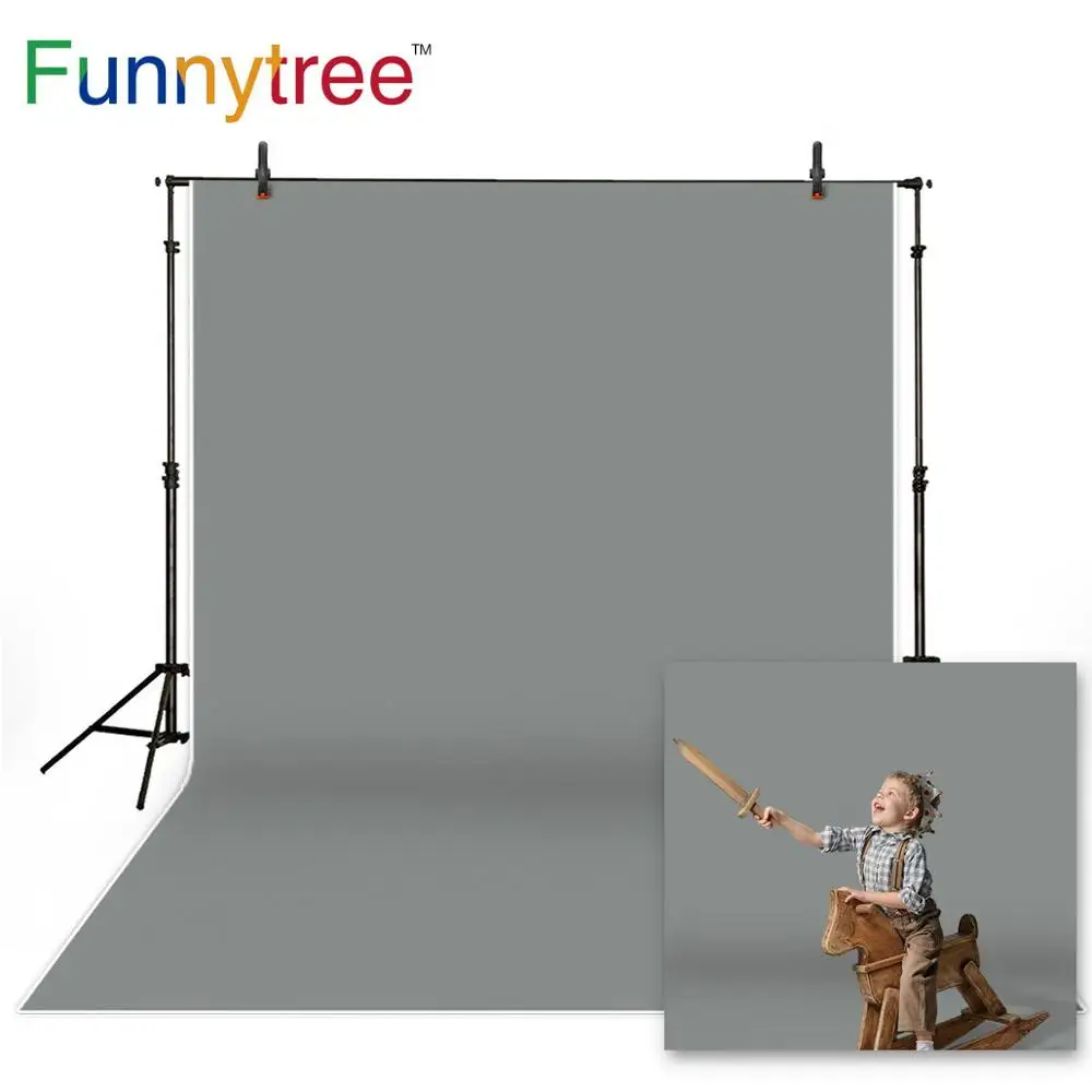 Funnytree чистый серый фон для фотосъемки однотонный портрет фотостудия фотосессия