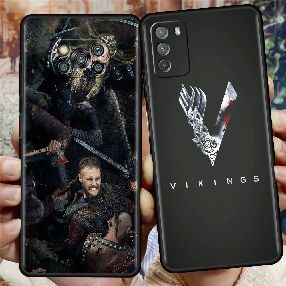 

Soft Coque for Xiaomi Poco X3 NFC M3 F1 F3 GT Redmi K40 Pro Phone Case For Mi 11 Lite 11T Mobile Cover Vikings Ragnar Lothbrok