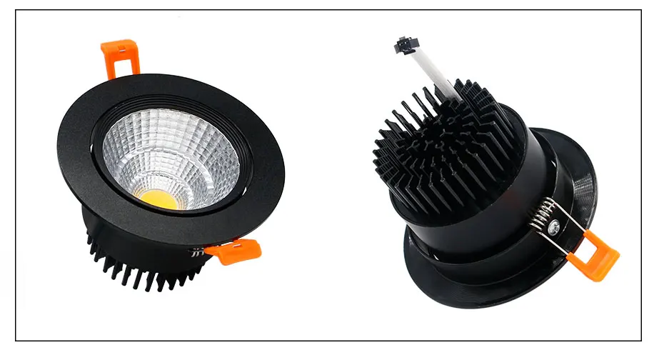 Dimmable Led downlight light Angle Adjustable COB Ceiling Spot Light 3w 5w 7w 9w 12w 15w ceiling recessed Lights AC85-265V | Лампы и