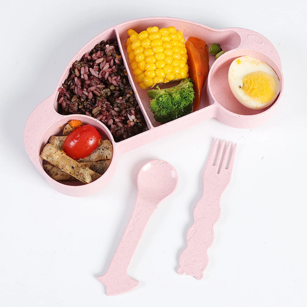 3 шт./компл. пшеничной соломы для занятий спортом детей чаши посуда с рисунком