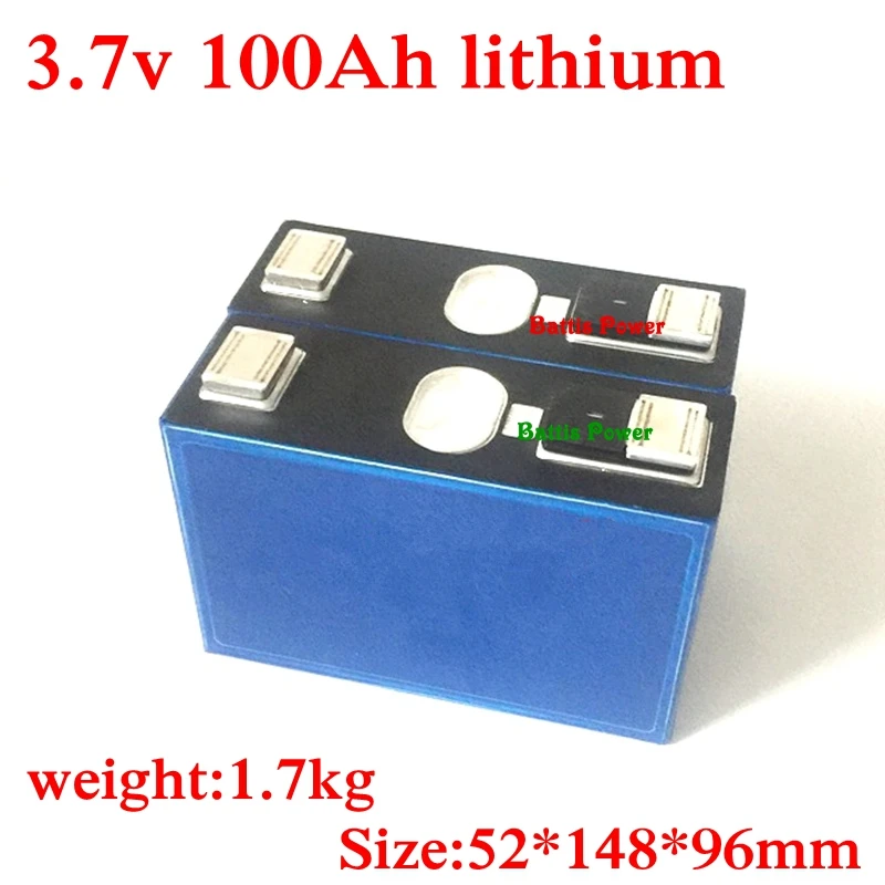 1 шт 3 7 v 100Ah ячейка 100A Lipo батарея 4 2 упаковка Diy солнечный домашний инвертор для