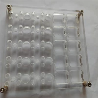 for mechanical keyboard lubricate switch tester diy tool 10 hole transparent acrylic position lubricating plate