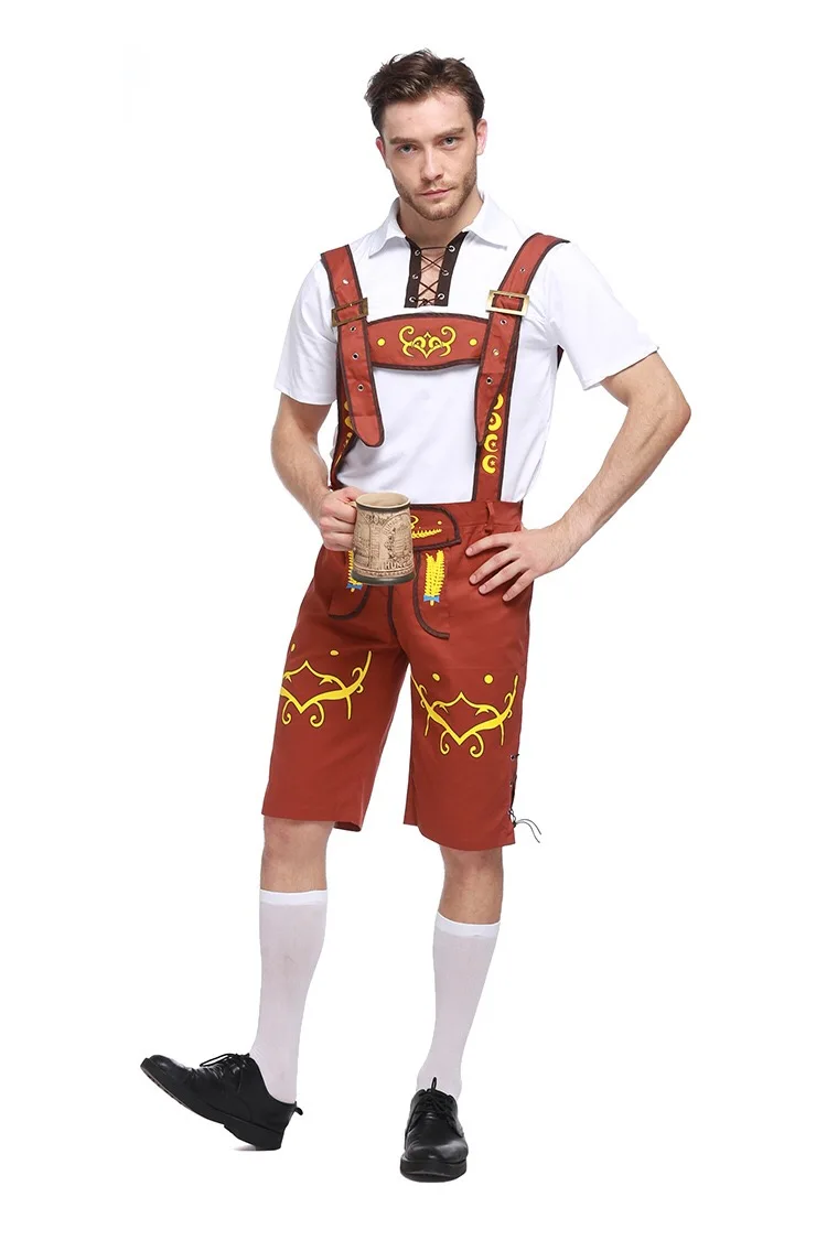Экзотический Костюм для взрослых мужчин баварский костюм на Октоберфест