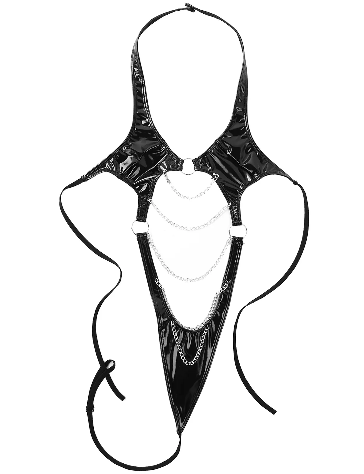 Женское цельнокроеное трико с V-образным вырезом спереди и драпировкой на