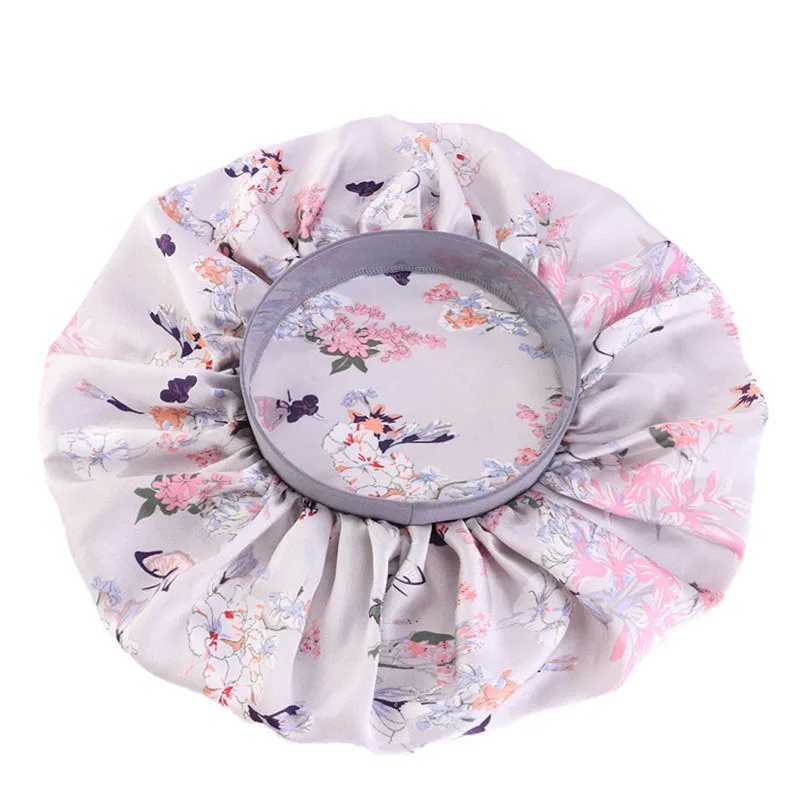 

Hair Care Night Sleep Hair Styling Care Bonnet Nightcap Lace Solid Color Women Elastic Satin Hat Chemotherapy Hair Care Cap