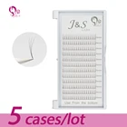 3D ресницы Jeyelash для наращивания, из искусственной норки, 5 лотков