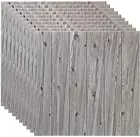 Настенные бумажные самоклеящиеся обои с деревянной шелушкой, съемные контактные бумажные обои или бумажные полки из искусственного текстурированного дерева