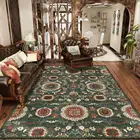200*300 см Ретро американский темно-зеленый экзотический персидский этнический стиль гостиная прикроватный коврик для спальни напольный коврик на заказ