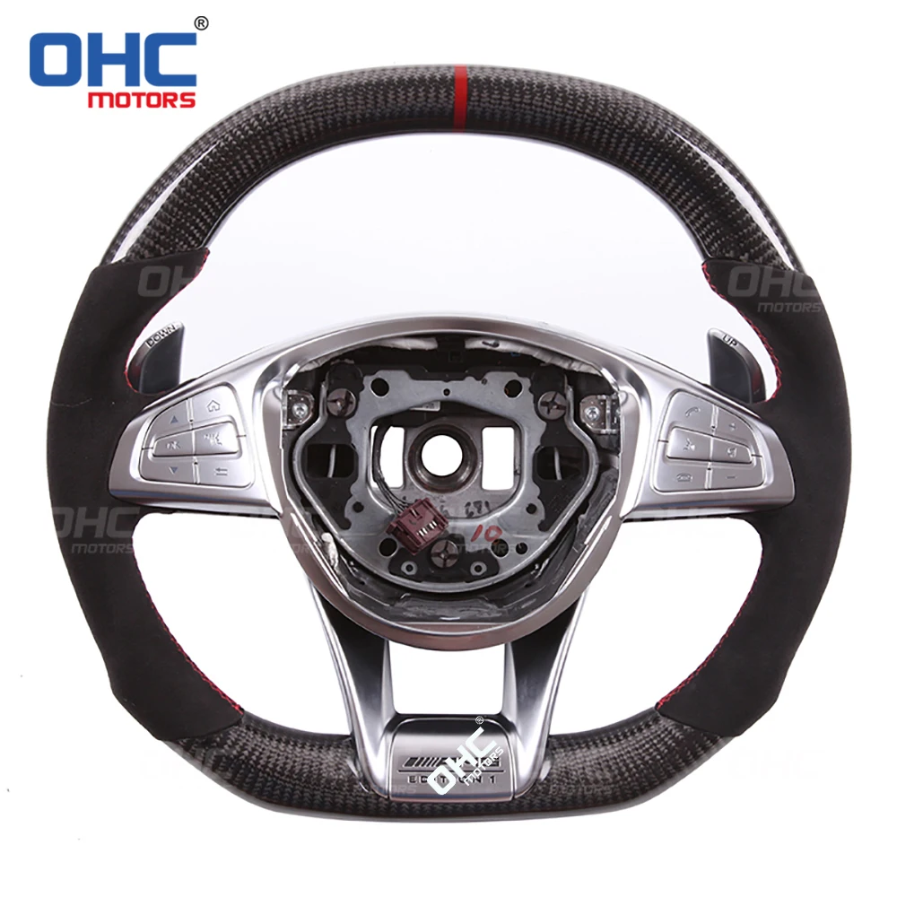 

OHC 100% Genuine Carbon Fiber Steering Wheel for MB A45 C43 C63 E63 GT S63 GLE63 GLC63 G63 CLS63 A+M+G W205 S205 S213 W213