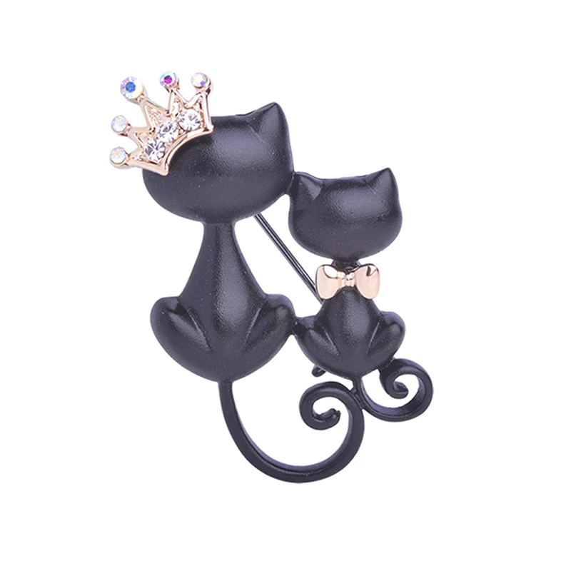 Женская брошь в форме шляпы шарфа костюма пряжки для одежды Гладкие Черные броши