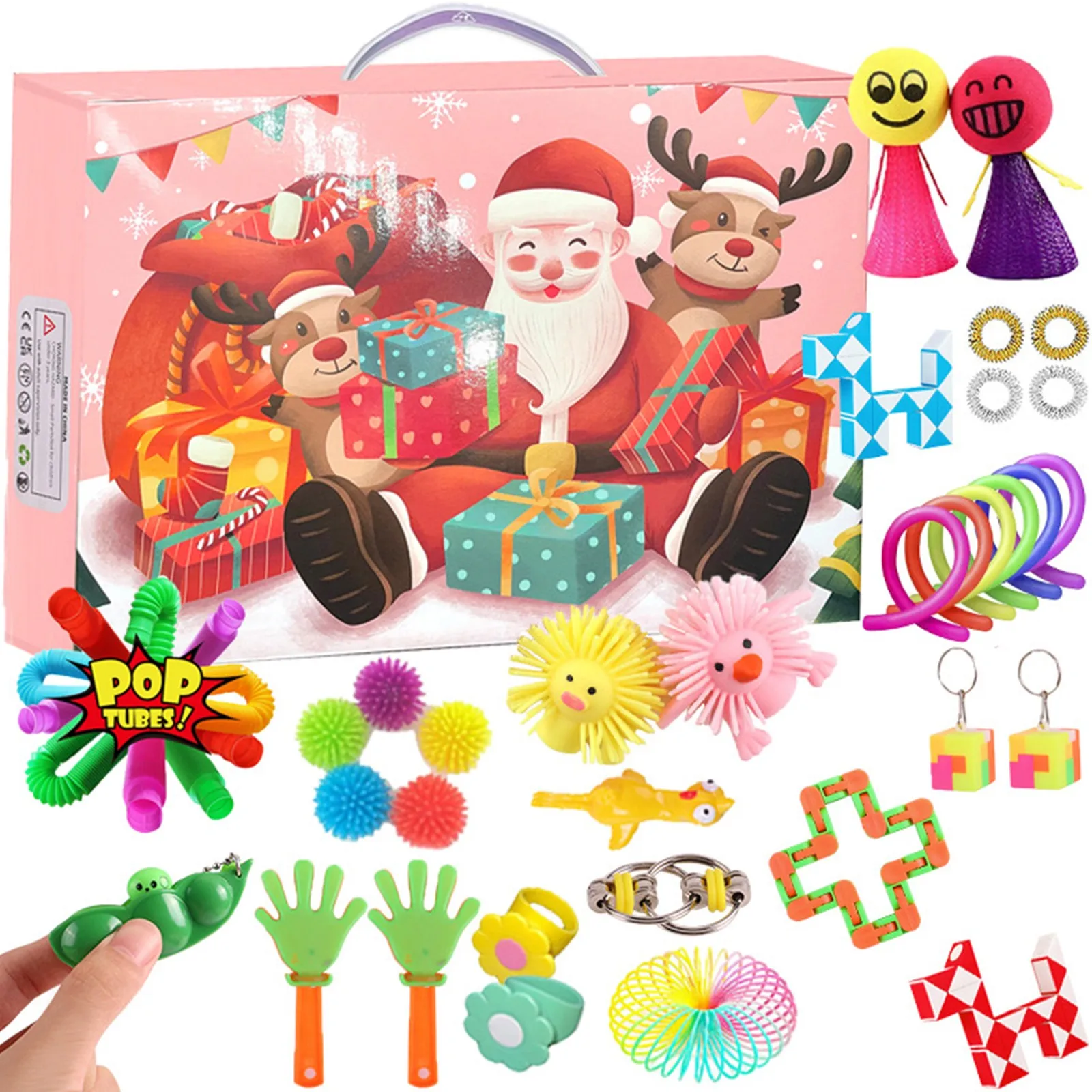 

Push Antistress Fidget Toys Special Sensory Christmas Countdown Calendar Toys Set Advent Calendar Gift Box Xmas Holiday Party