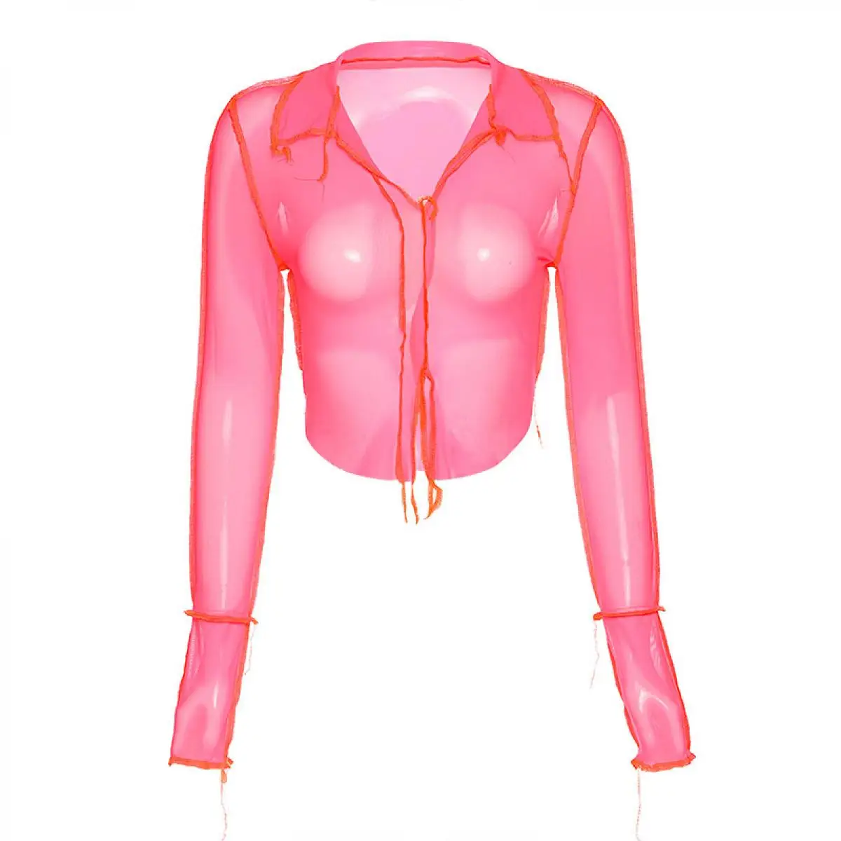 2021 женская модная сексуальная Сетчатая футболка с длинным рукавом полосатые