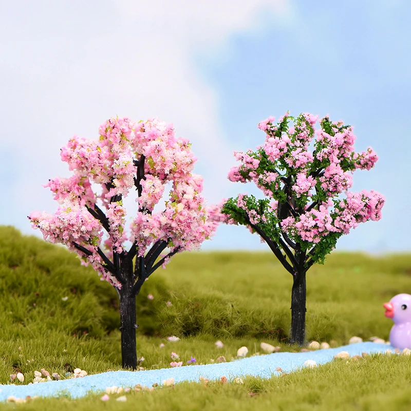 Искусственное маленькое дерево цветы растения мох бонсай искусственное