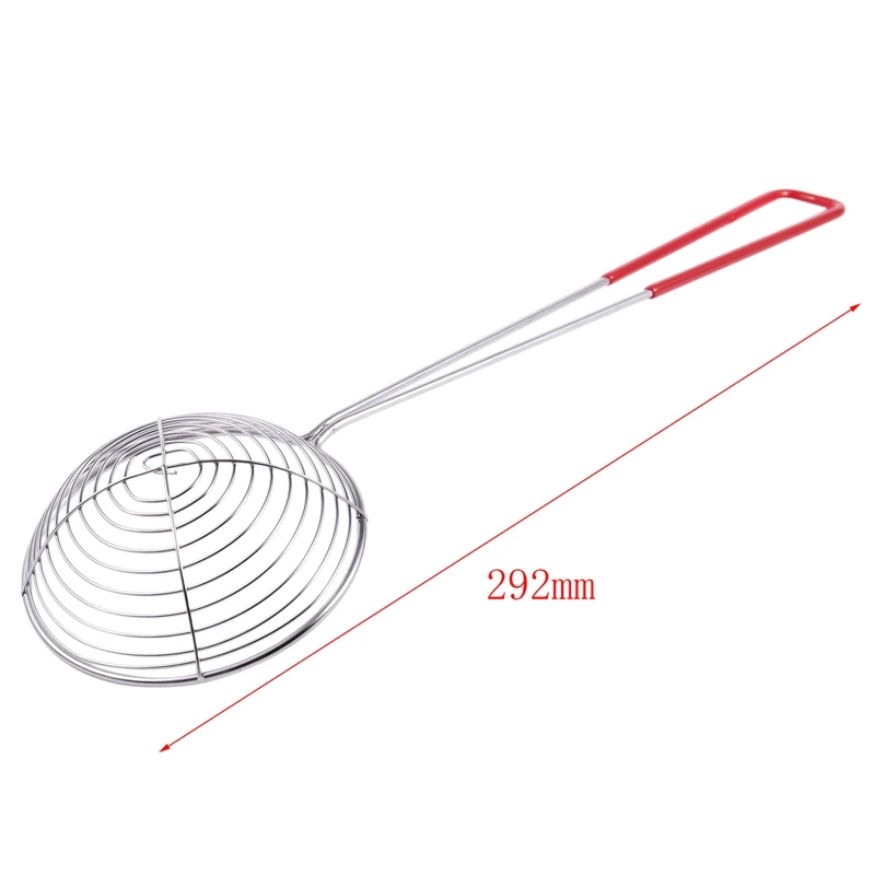 

Stainless Steel Fine Spiral Mesh Ladle Strainer