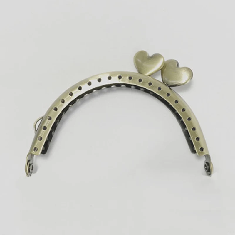 BDTHOOO 8.5cm Metal Purse Frame Handle for Clutch Handbag Making Kiss Clasp Lock Antique Bronze Tone Bags Hardware Accessories | Багаж и