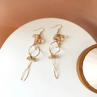 bilandi women jewelry geometric drop earrings 2021 new design hot selling glass beads dangle earrings for girl lady gifts